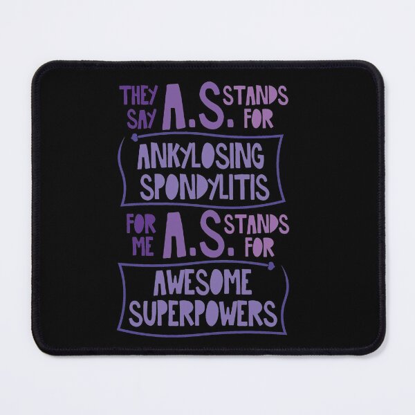 Item preview, AS WARRIOR SUPERPOWERS (Violet Version) - ANKYLOSING SPONDYLITIS AWARENESS designed and sold by The Chronic's Chronicles.