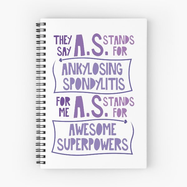 Item preview, AS WARRIOR SUPERPOWERS (Violet Version) - ANKYLOSING SPONDYLITIS AWARENESS designed and sold by The Chronic's  Chronicles.