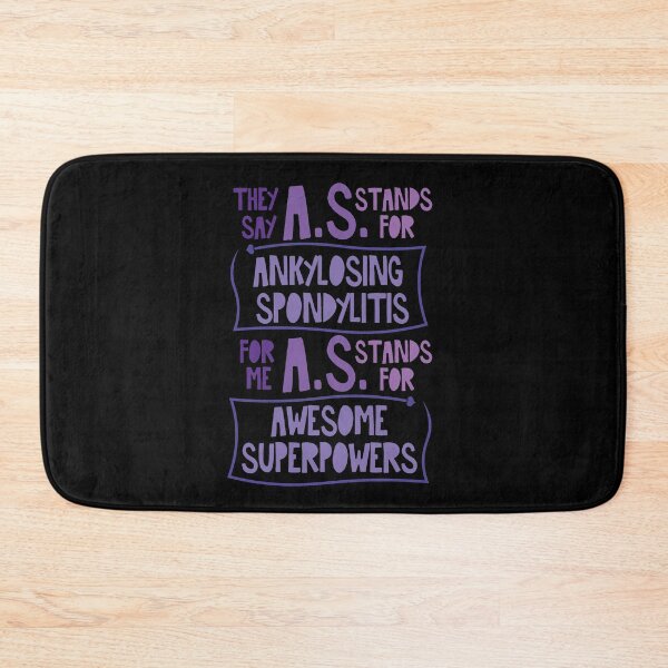 Item preview, AS WARRIOR SUPERPOWERS (Violet Version) - ANKYLOSING SPONDYLITIS AWARENESS designed and sold by The Chronic's  Chronicles.