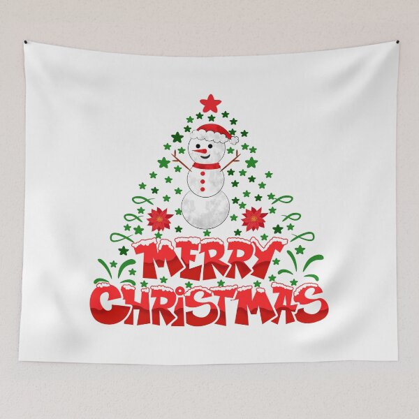 Item preview, Merry Christmas Snowman designed and sold by MisPuHoney.