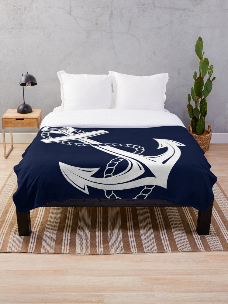 Nautical discount blanket throw