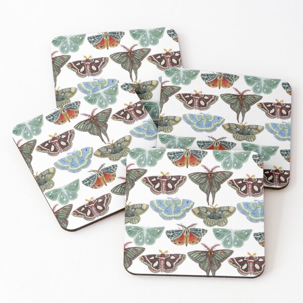 Item preview, Watercolor Moth Pattern designed and sold by paintedpansy.