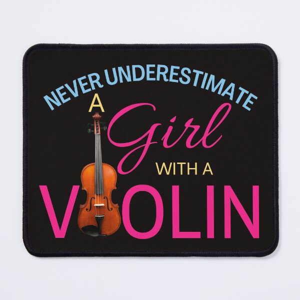 Item preview, Never Underestimate A Girl With A Violin designed and sold by Benchamart.