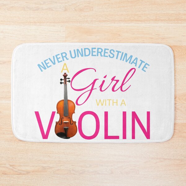 Item preview, Never Underestimate A Girl With A Violin designed and sold by Benchamart.
