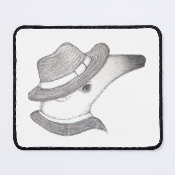 Item preview, anteater tamandua with a fedora hand drawn designed and sold by MiraNomegusta.