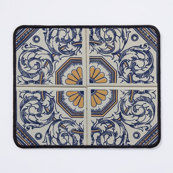 Item preview, Yellow and blue flower Portuguese tile/mosaic - Azulejo. designed and sold by SaltedFreckles.