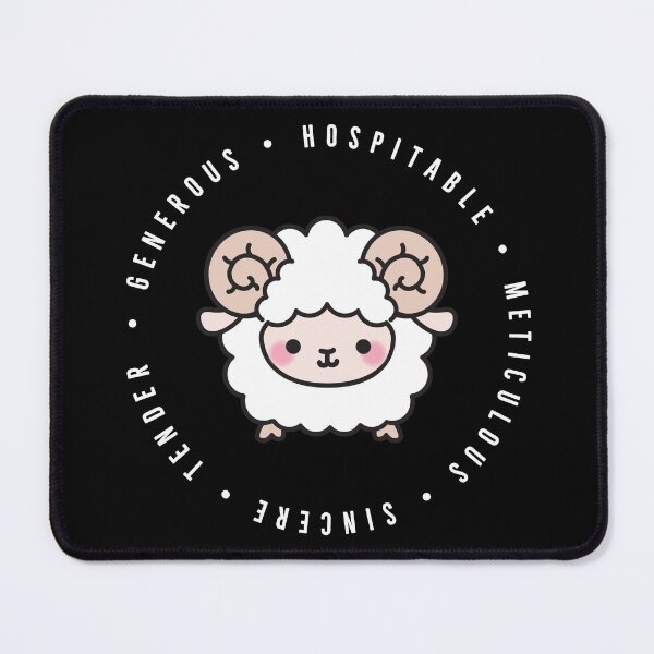 Item preview, cute chinese zodiac | sheep | personality traits | generous, hospitable, meticulous, sincere, tender designed and sold by cocoCabot.