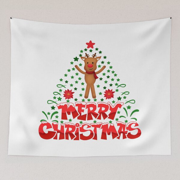 Item preview, Merry Christmas Reindeer kawaii animal designed and sold by MisPuHoney.