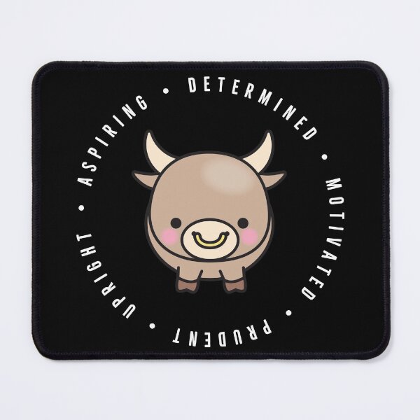 Item preview, cute chinese zodiac | year of the ox | personality traits | aspiring, determined, motivated, prudent, upright designed and sold by cocoCabot.