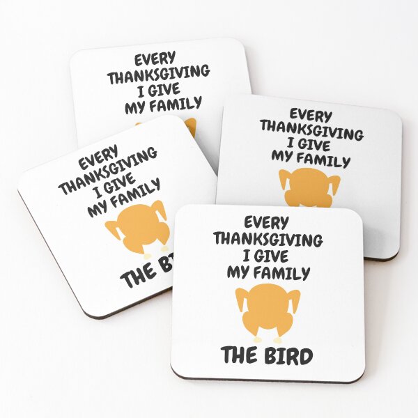 Item preview, Every Thanksgiving I Give My Family The Bird Simple Turkey Clipart designed and sold by LuckyKermit.