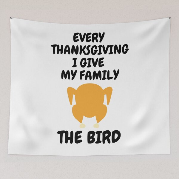 Item preview, Every Thanksgiving I Give My Family The Bird Simple Turkey Clipart designed and sold by LuckyKermit.
