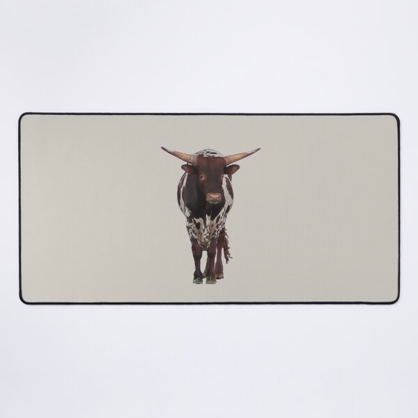 Longhorn bull calf Desk Mat