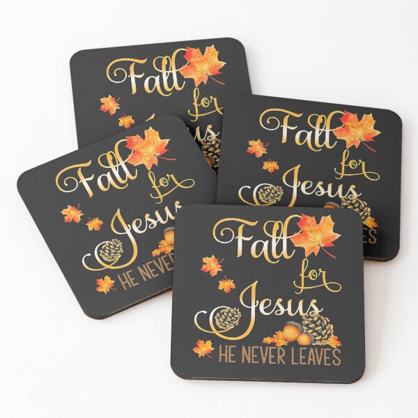 Item preview, Fall For Jesus He Never Leaves Autumn Christian Prayers T-Shirt designed and sold by Gloria0312.