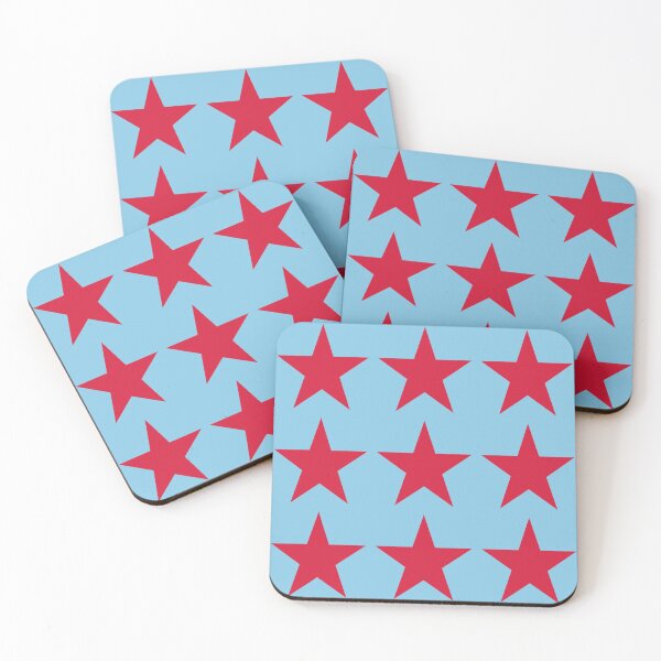 Item preview, Large RED and BABY BLUE STARS  designed and sold by RachelMacht.