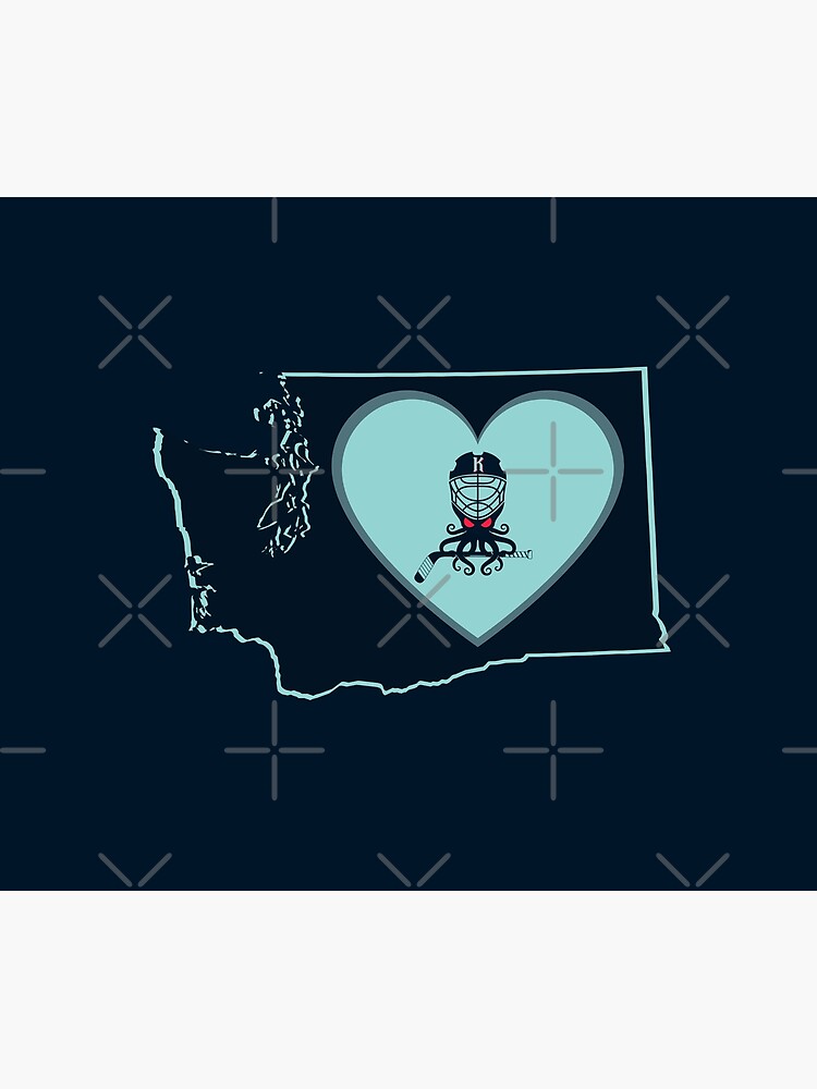 Disover Seattle Kraken, Washington state Love Design Shower Curtain