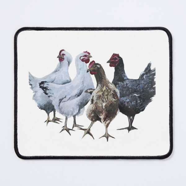 Item preview, Chickens painting print designed and sold by BethSaltArt.