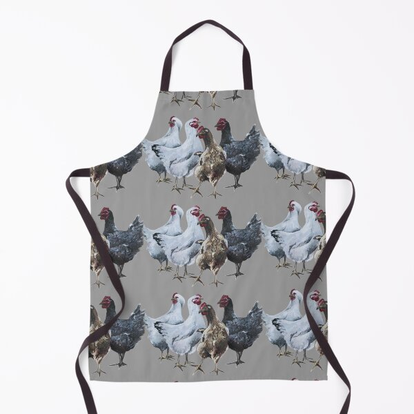 Item preview, Chickens painting print designed and sold by BethSaltArt.