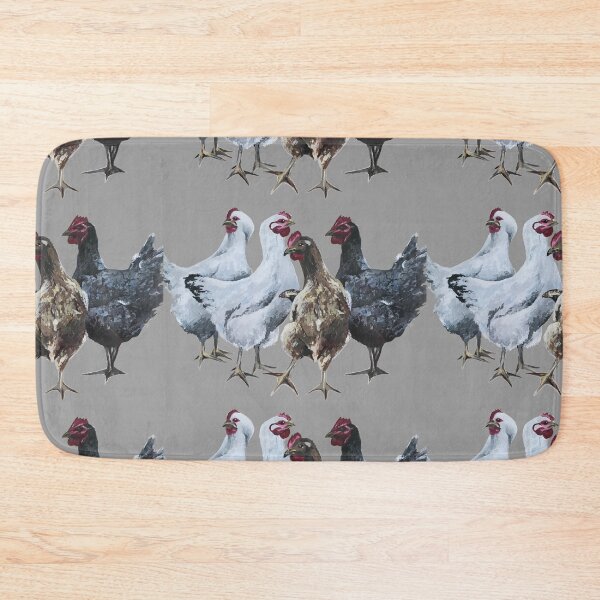 Item preview, Chickens painting print designed and sold by BethSaltArt.