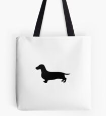 Dachshund Silhouette Tote Bag