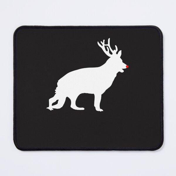 Item preview, Funny German Shepherd Dog Christmas Reindeer Antlers Xmas T-Shirt designed and sold by Gloria0312.