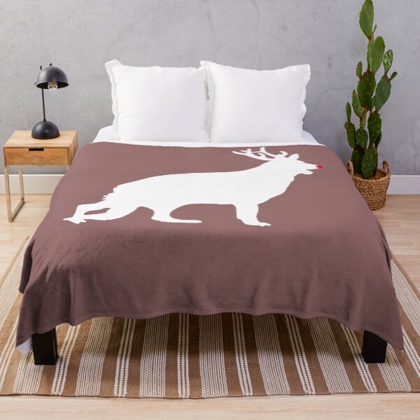 Item preview, Funny German Shepherd Dog Christmas Reindeer Antlers Xmas T-Shirt designed and sold by Gloria0312.