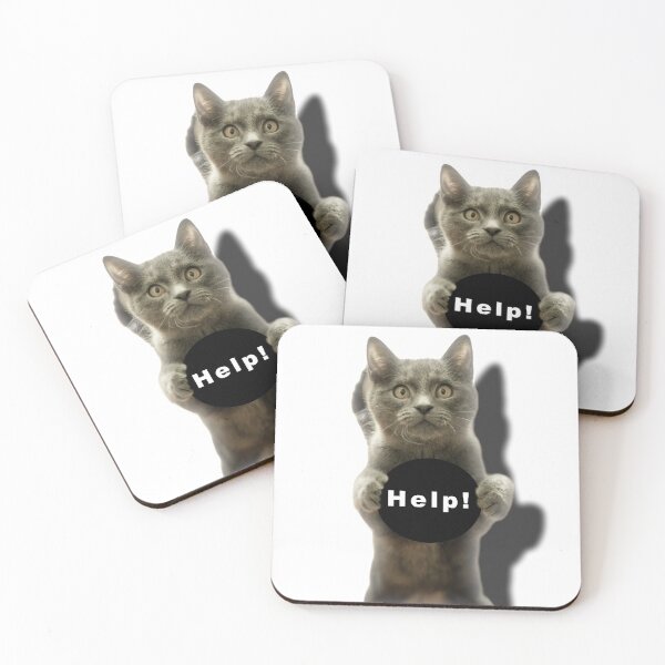 Item preview, Startled Cat - Help!  designed and sold by Love The Design.