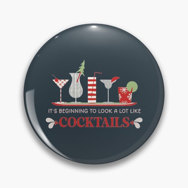 Item preview, It's Beginning to Look A Lot Like Cocktails designed and sold by SharksOnShore.
