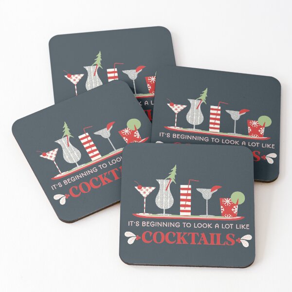Item preview, It's Beginning to Look A Lot Like Cocktails designed and sold by SharksOnShore.