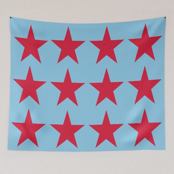 Item preview, Large RED and BABY BLUE STARS  designed and sold by RachelMacht.