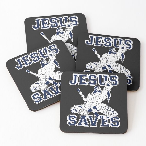 Item preview, Funny Hockey Shirt - Jesus Saves Shirt - Goalie Shirt designed and sold by Gloria0312.