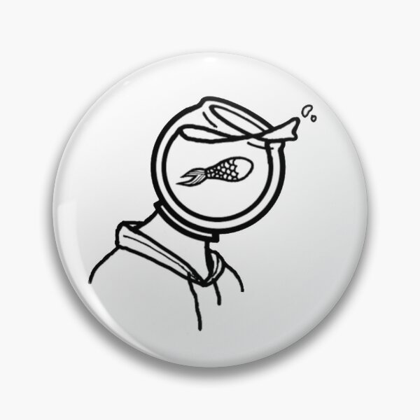 Item preview, Fishbowl Kid logo (white and black) designed and sold by L Mandel.