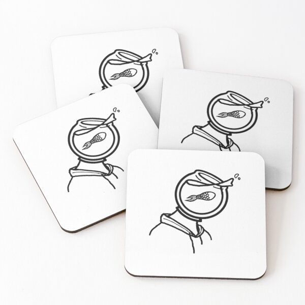 Item preview, Fishbowl Kid logo (white and black) designed and sold by L Mandel.