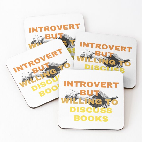 Item preview,   Introvert but willing to discuss Books designed and sold by YohanysDesigns.