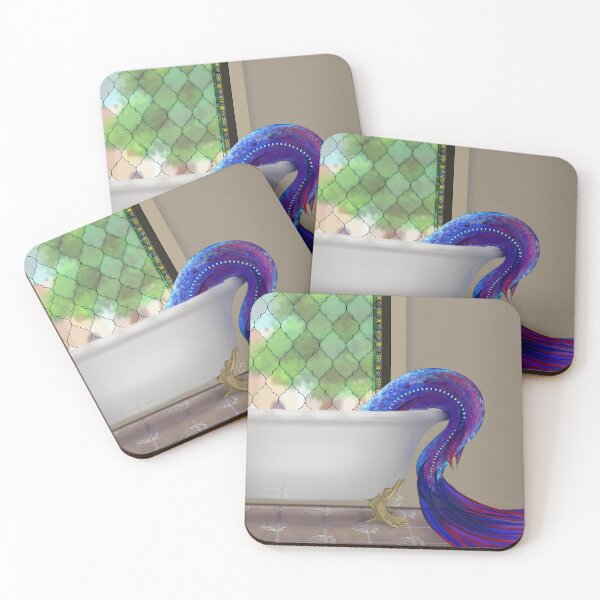 Item preview, Merrow - Mermaid Bathtub Stained Glass Tail designed and sold by SGHansen.