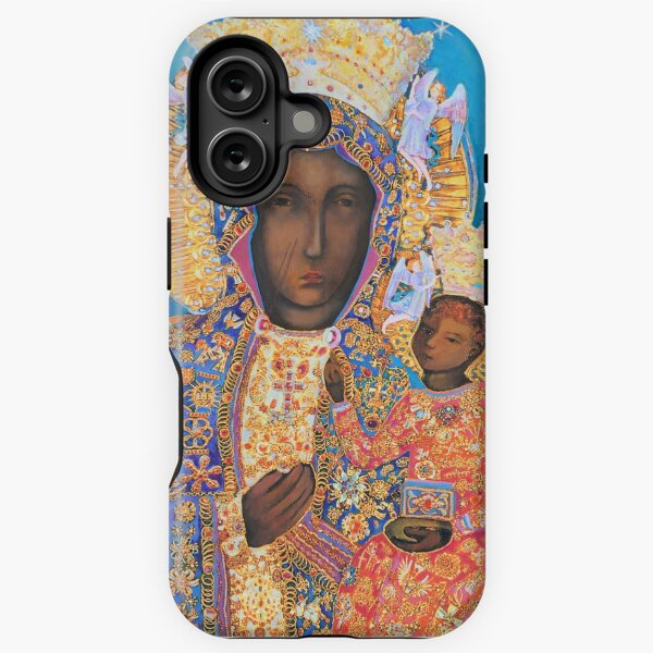 Vista previa del artículo con la obra «Nuestra Señora de Czestochowa Virgen Negra Polonia Virgen María Pintura», diseñado y vendido por tanabe.