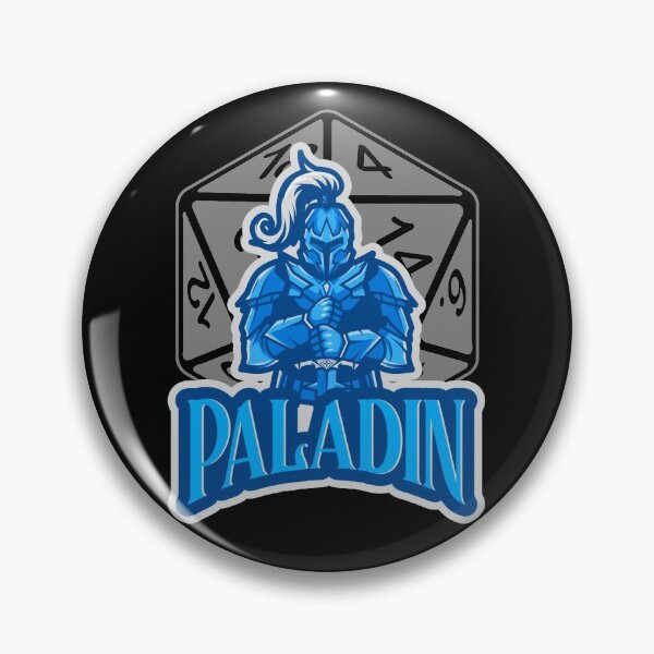 Item preview, Paladin AD&D Character Class Critical Hit d20 Polyhedral Dice Design designed and sold by Candlewood Museum & Gift Shoppe.