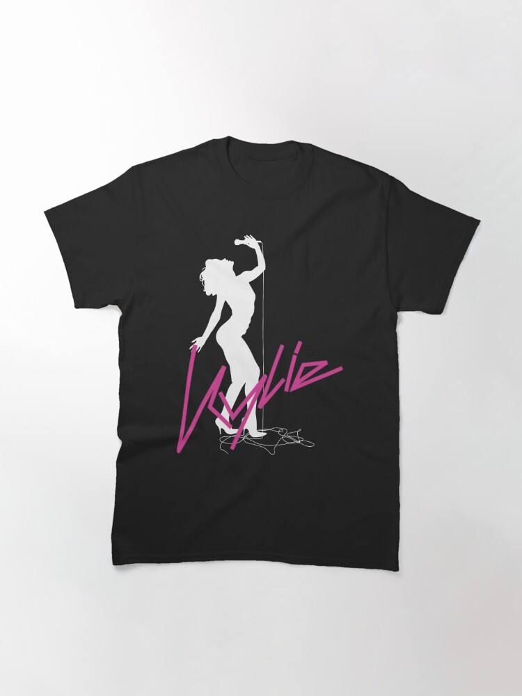Discover Kylie Minogue Fever 20th Anniversary White Silhouette with Logo Classic T-Shirt