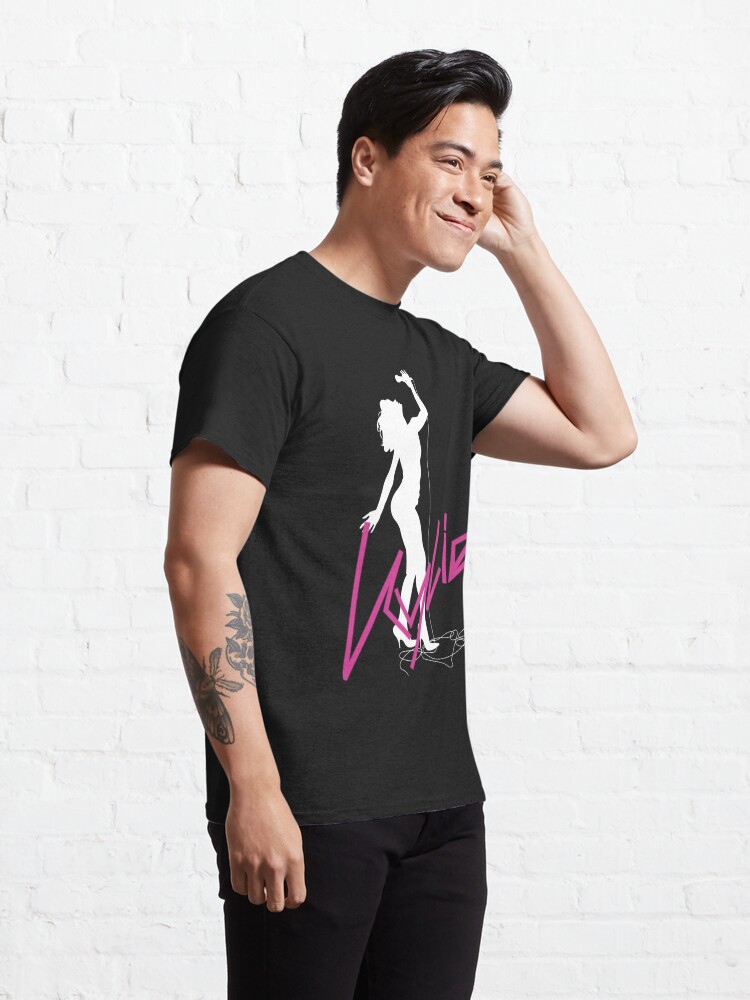 Discover Kylie Minogue Fever 20th Anniversary White Silhouette with Logo Classic T-Shirt