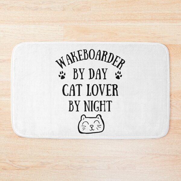 Item preview, Wakeboarder by day. Cat lover by night designed and sold by TheGreenGoat.