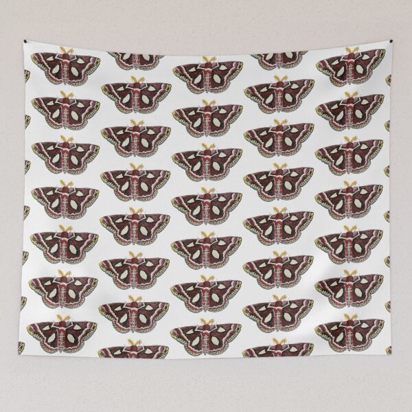 Item preview, Watercolor Cecropia (silk) Moth designed and sold by paintedpansy.