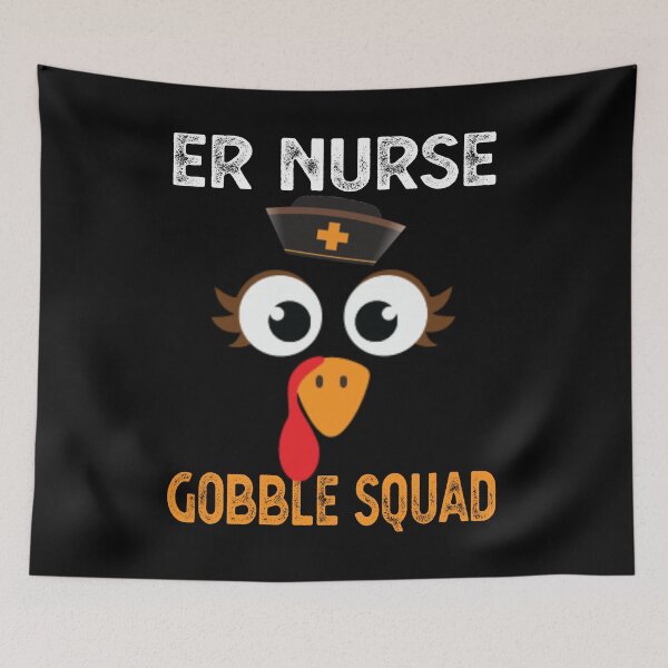 Item preview, Er Nurse Thanksgiving Gobble Squad Emergency designed and sold by GINIART.