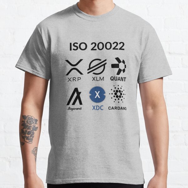 ISO 20022 Quant XRP XLM XDC ADA ALGO Classic T-Shirt