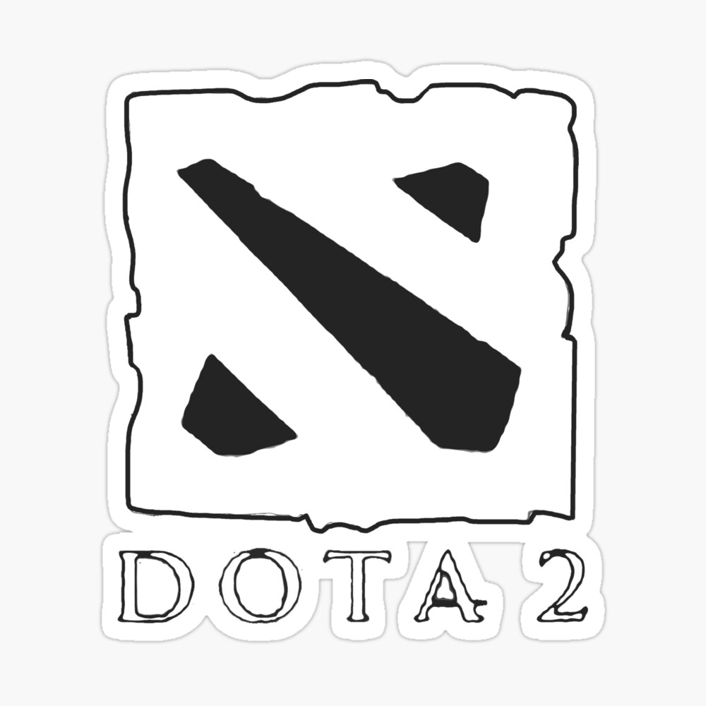 dota 2 logosu siyah beyaz