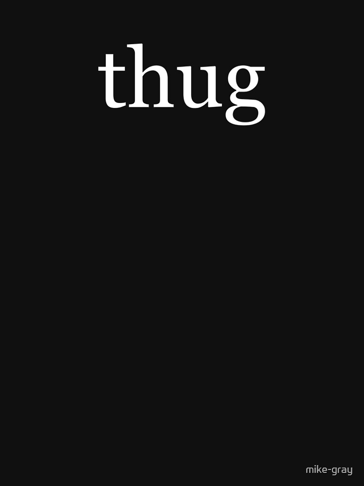 Thug in White on a Black Background by mike-gray