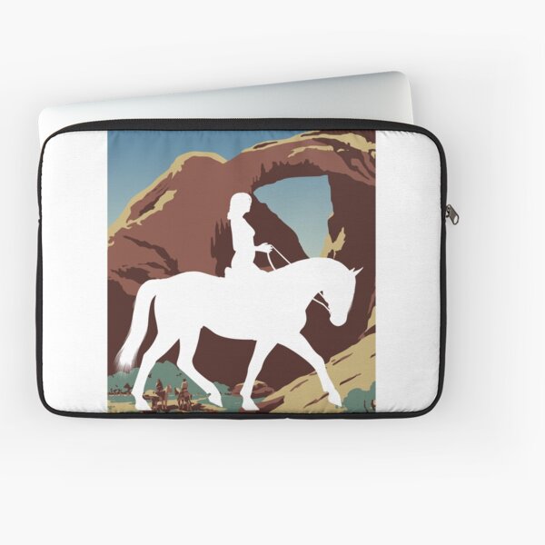 Aperçu de l'œuvre Silhouette d'équitation avec fond de parc national créée et vendue par techtech.