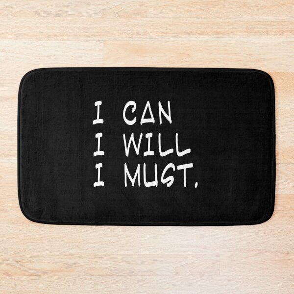 Item preview, I can I will I must - Motivational Quote designed and sold by AsmArt-co.