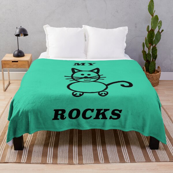 Item preview, My Cat Rocks dark letters designed and sold by janraydesigns.