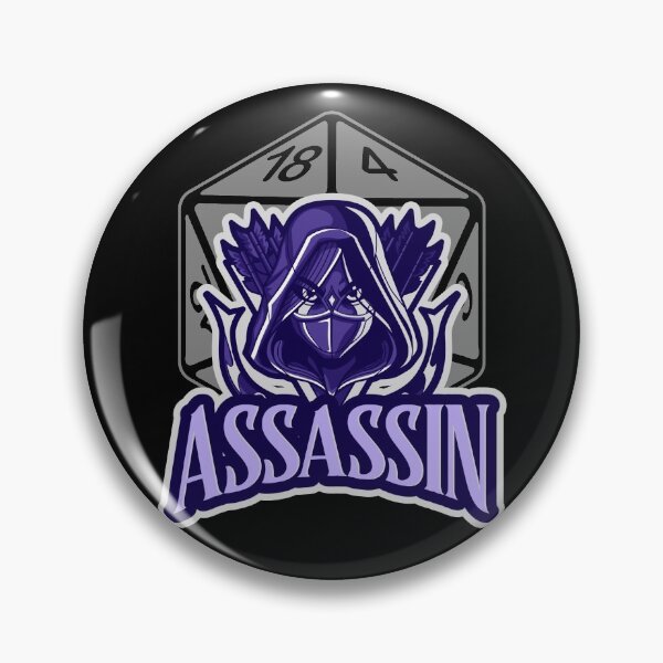 Item preview, Assassin AD&D Character Class Critical Hit d20 Polyhedral Dice Design designed and sold by Candlewood Museum & Gift Shoppe.