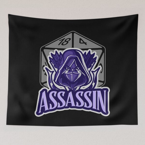 Item preview, Assassin AD&D Character Class Critical Hit d20 Polyhedral Dice Design designed and sold by Candlewood Museum & Gift Shoppe.