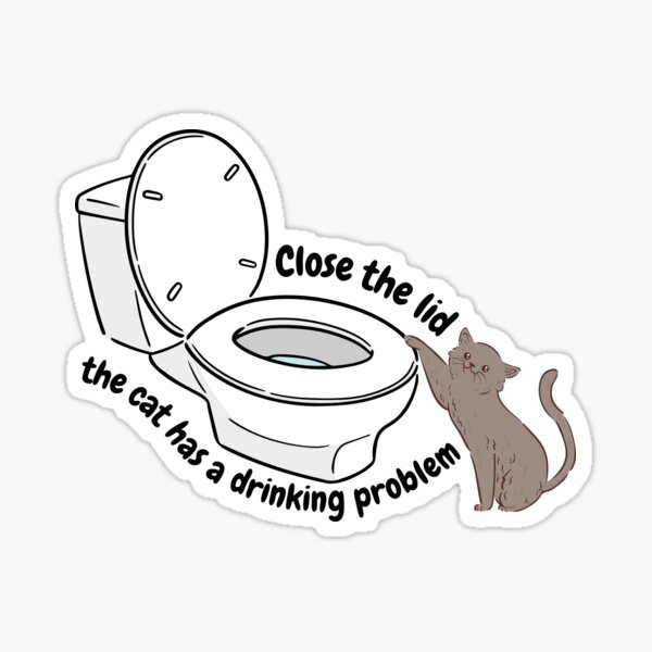 Sticker instructions pour salle de toilettes